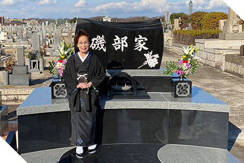 愛知県名古屋市のお客様の墓石建立実績
