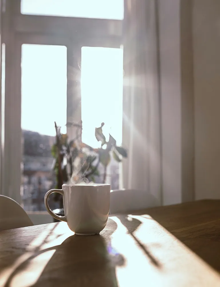 朝のコーヒー
