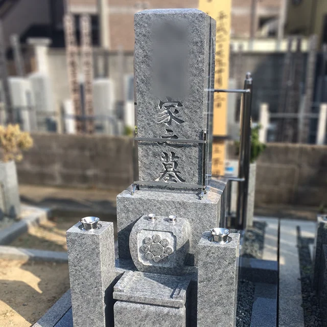 京都市下京区 のお墓施工例（庵治石）