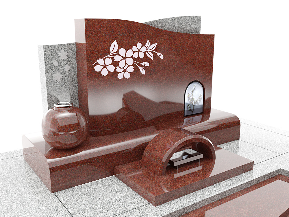 桜のお墓　サクラメモリーズ [桜の思い出]　デザイン墓石ブルームシリーズ