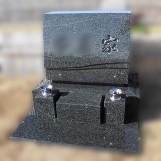 茨城県神栖市の洋風墓施工例（インド産　新SR）