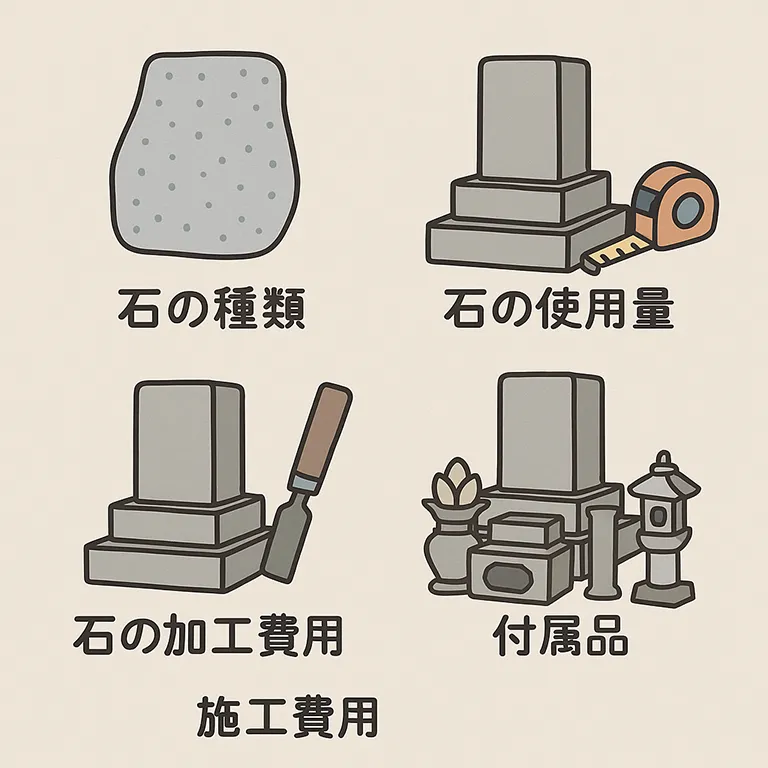 墓石の価格が決まる要素