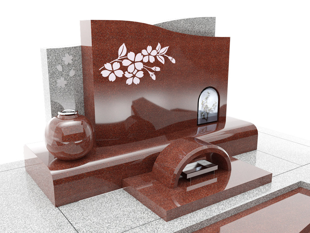 桜のデザイン墓石　サクラメモリーズ